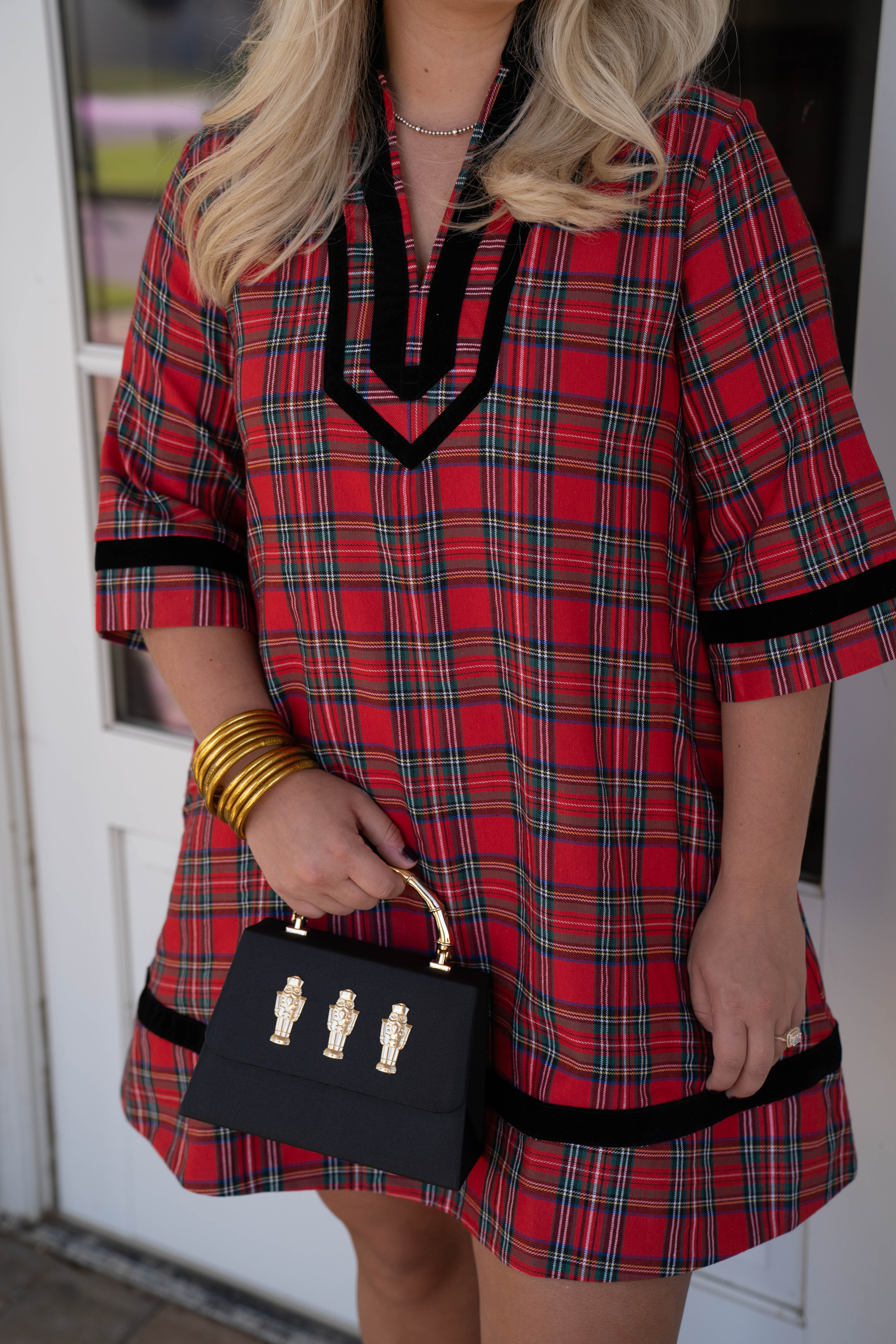 Entro Waverly Red Plaid Dress