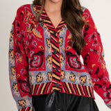 Caroline Floral Sweater Cardigan