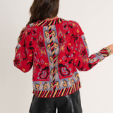 Caroline Floral Sweater Cardigan