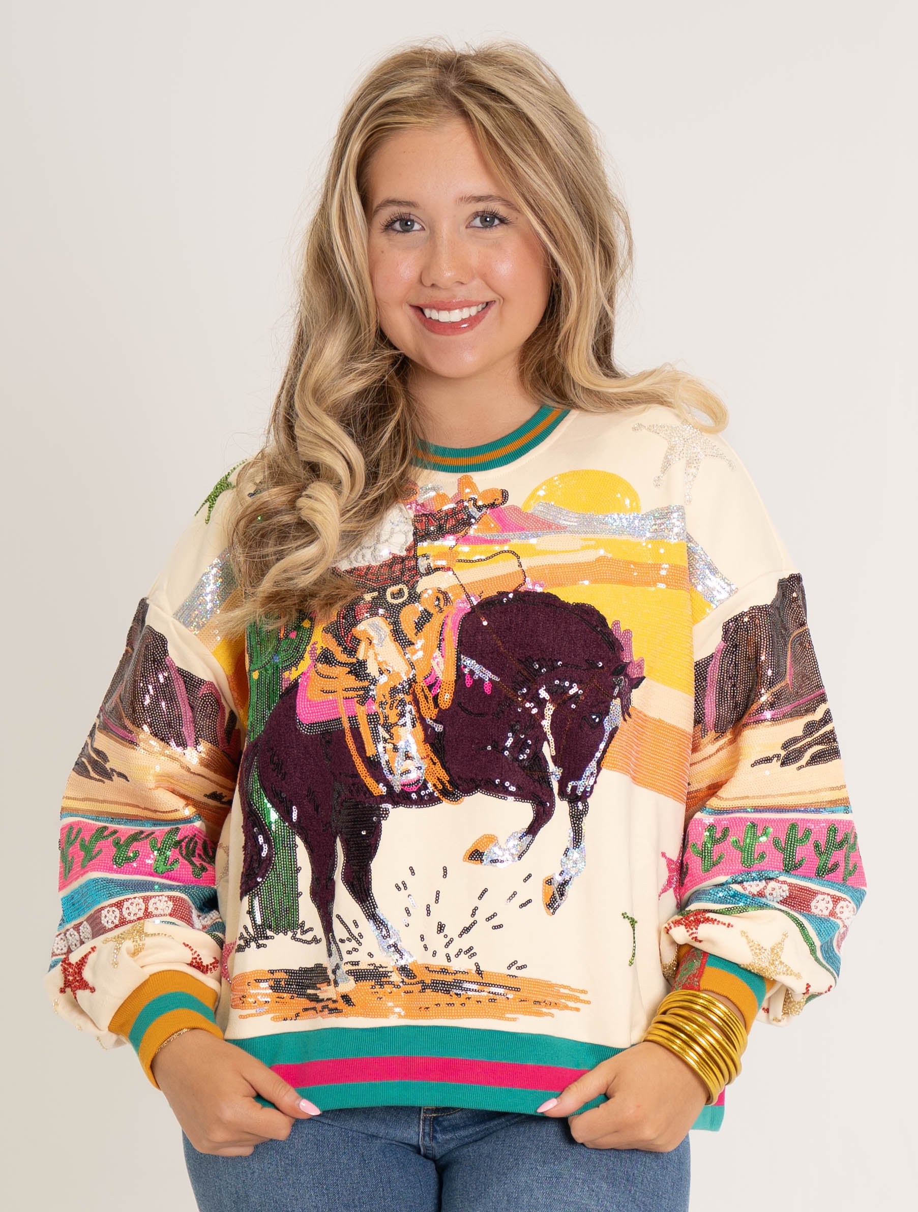 Queen of Sparkles Cowboy Santa