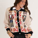 Queen of Sparkles Nutcracker Cardigan Sweater