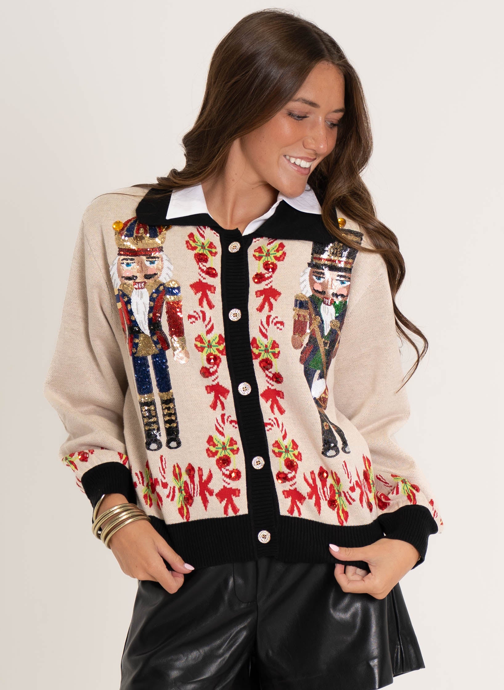 Queen of Sparkles Nutcracker Cardigan Sweater