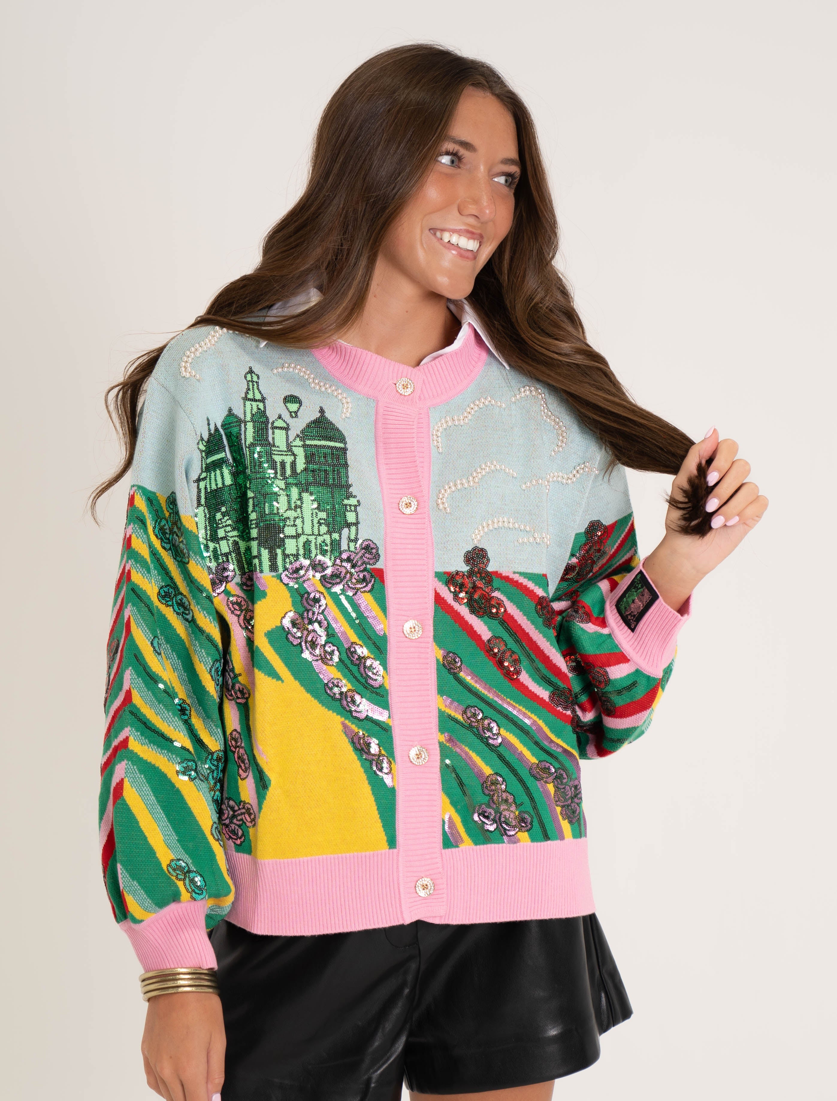 Queen of Sparkles Yellow Brick Road Cardigan *SALE