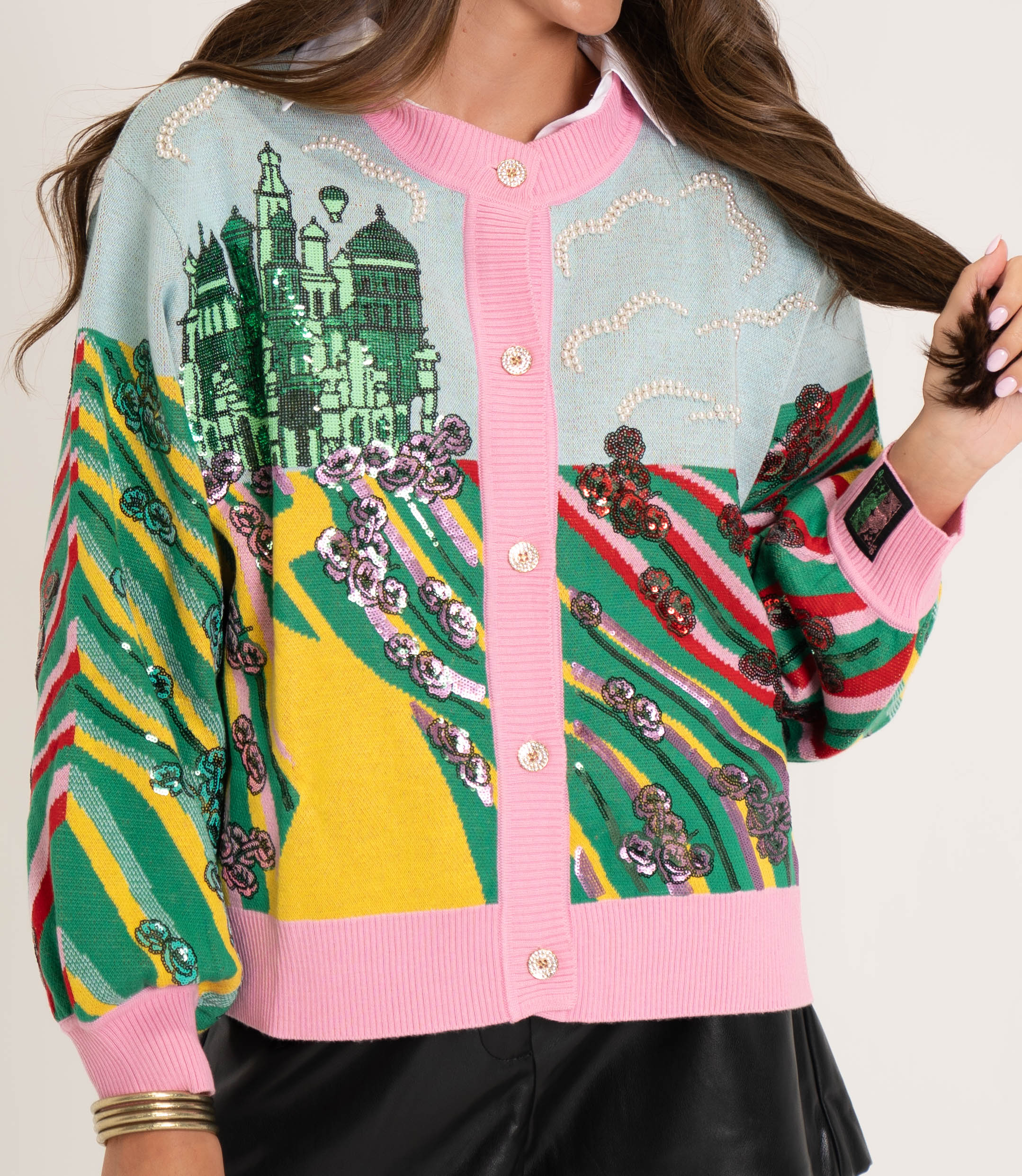 Queen of Sparkles Yellow Brick Road Cardigan *SALE