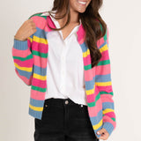 Rainbow Knit Cardigan
