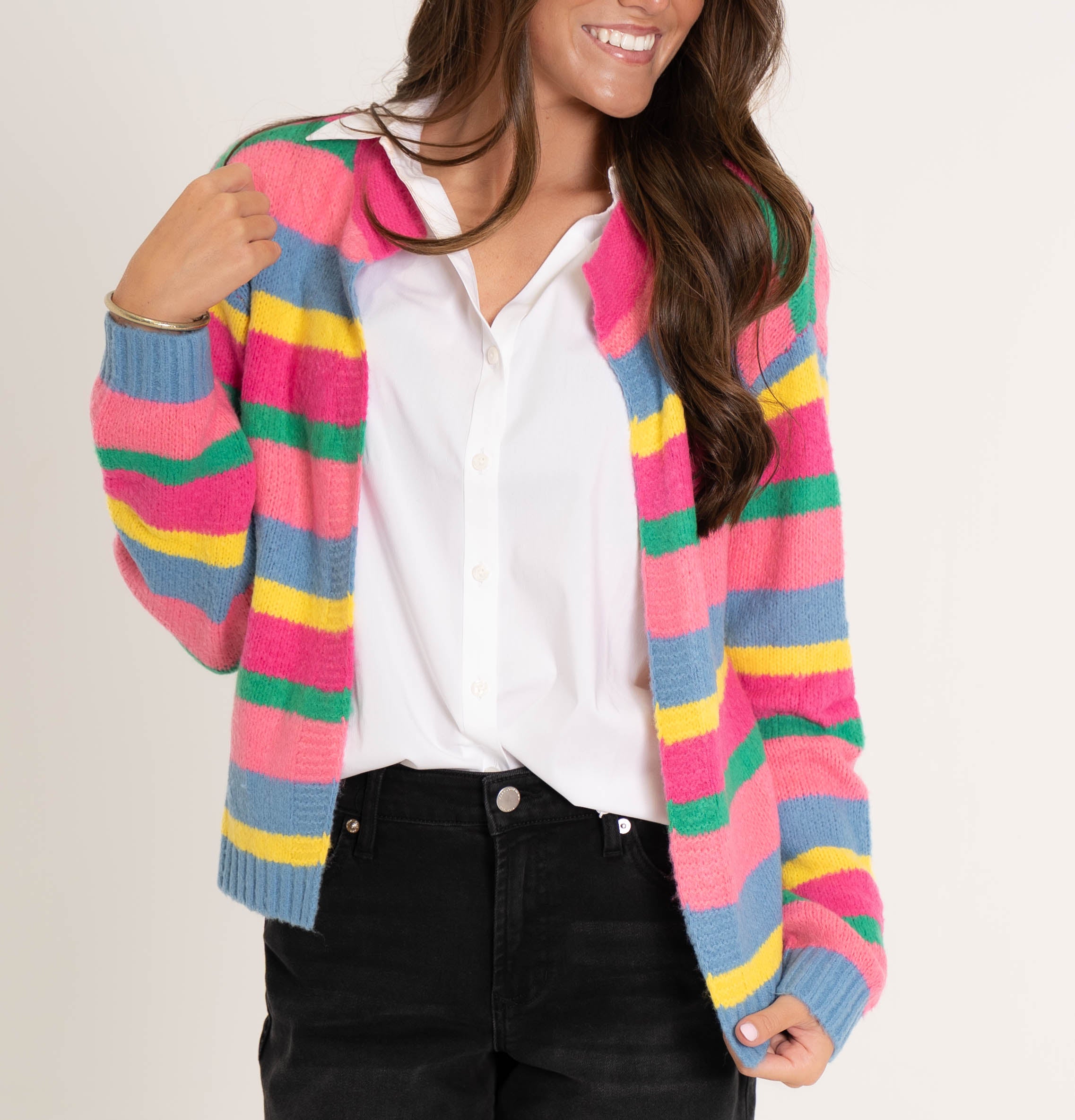 Rainbow Knit Cardigan
