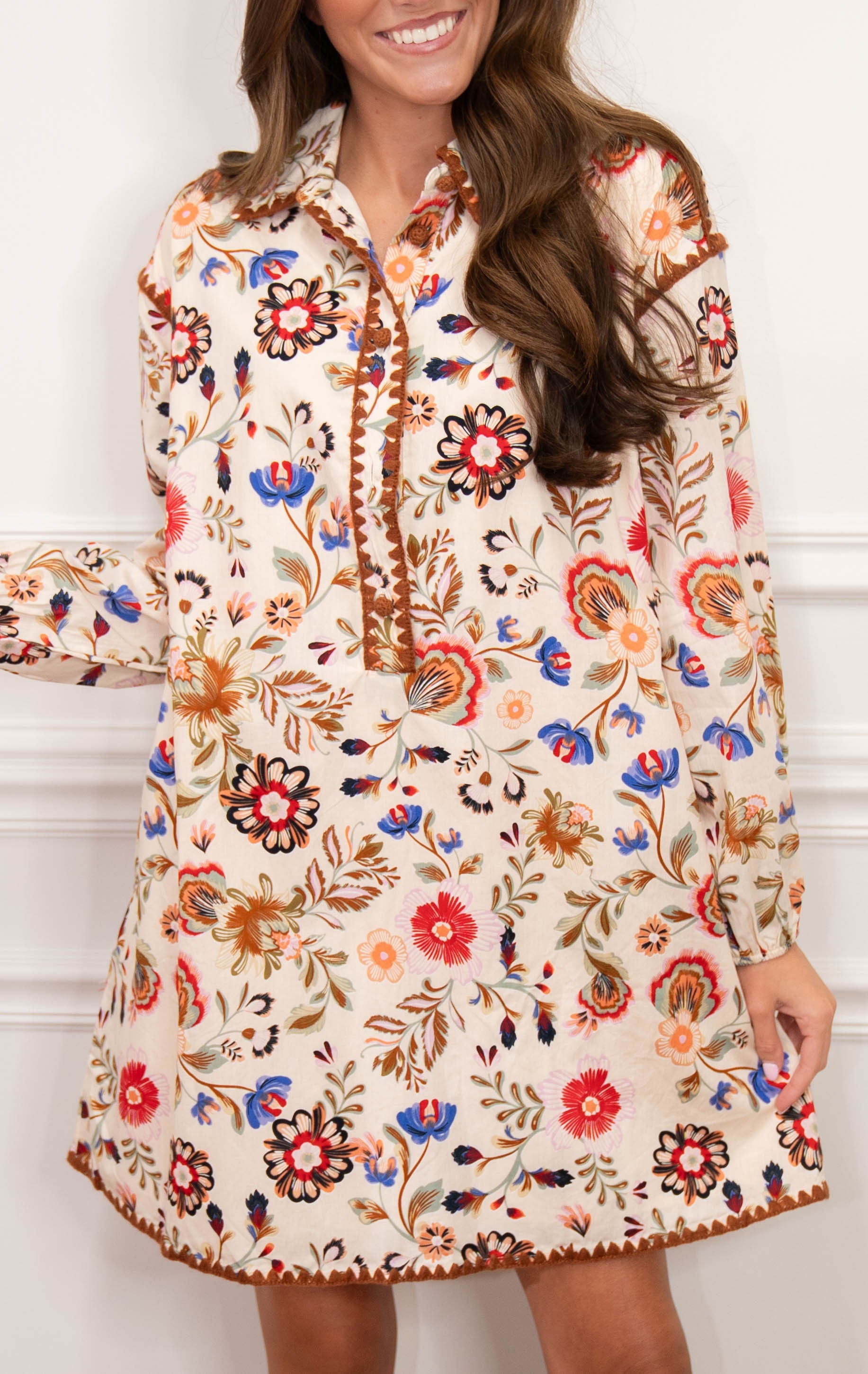 Floral Shirt Dress