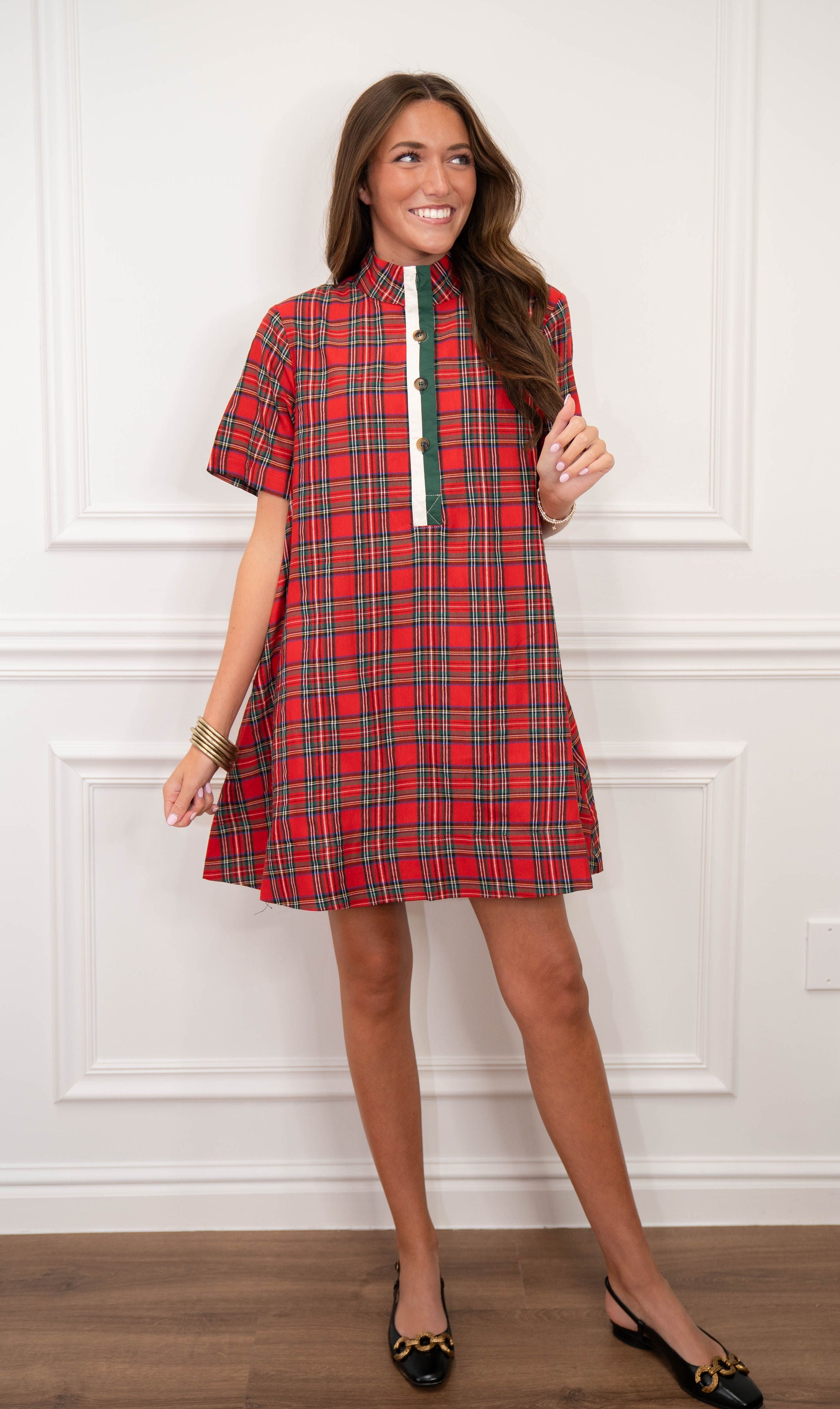 Christmas Eve Plaid Dress