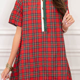 Christmas Eve Plaid Dress