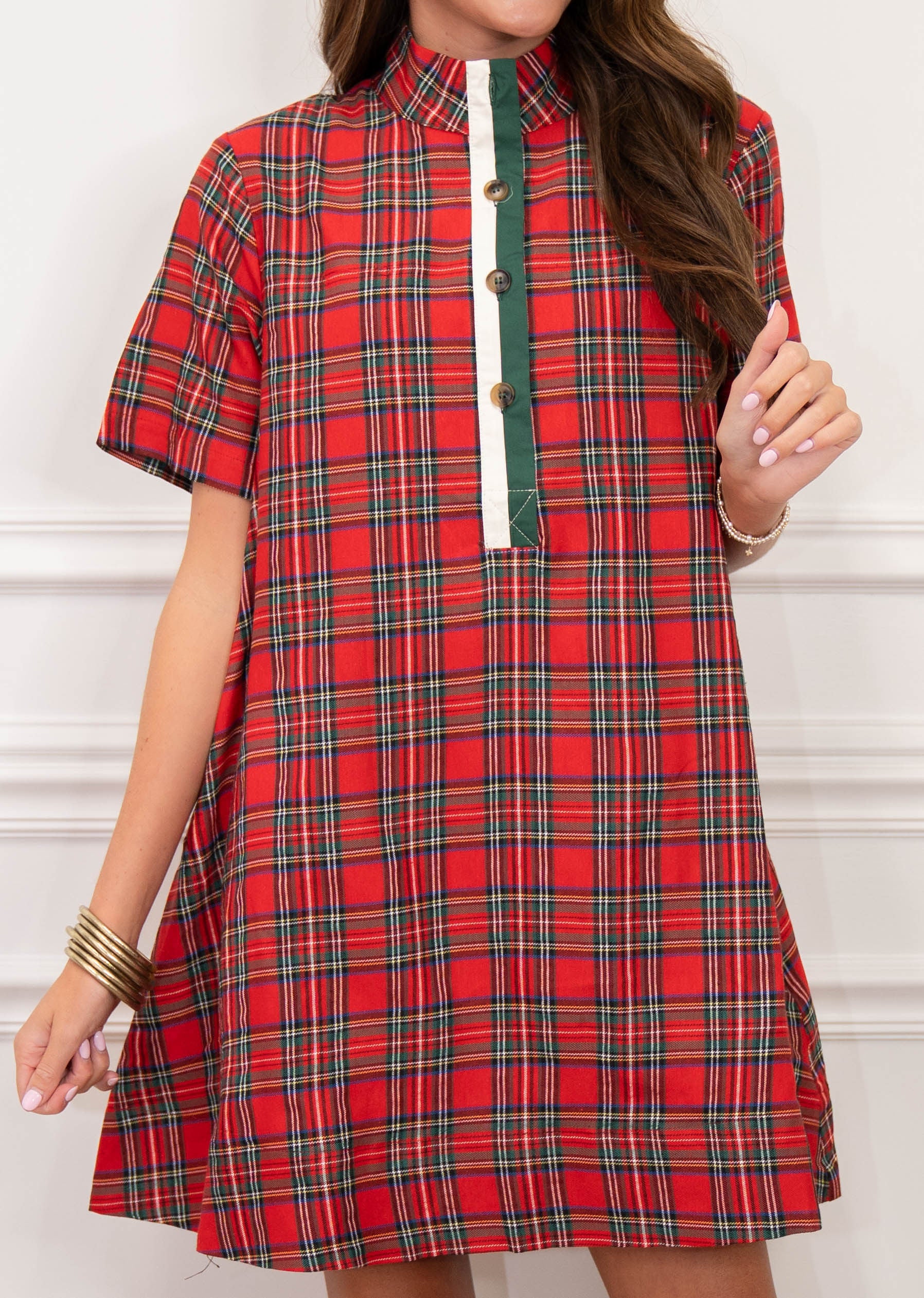 Christmas Eve Plaid Dress