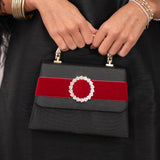 Black Lulu Red Velvet Band Circle