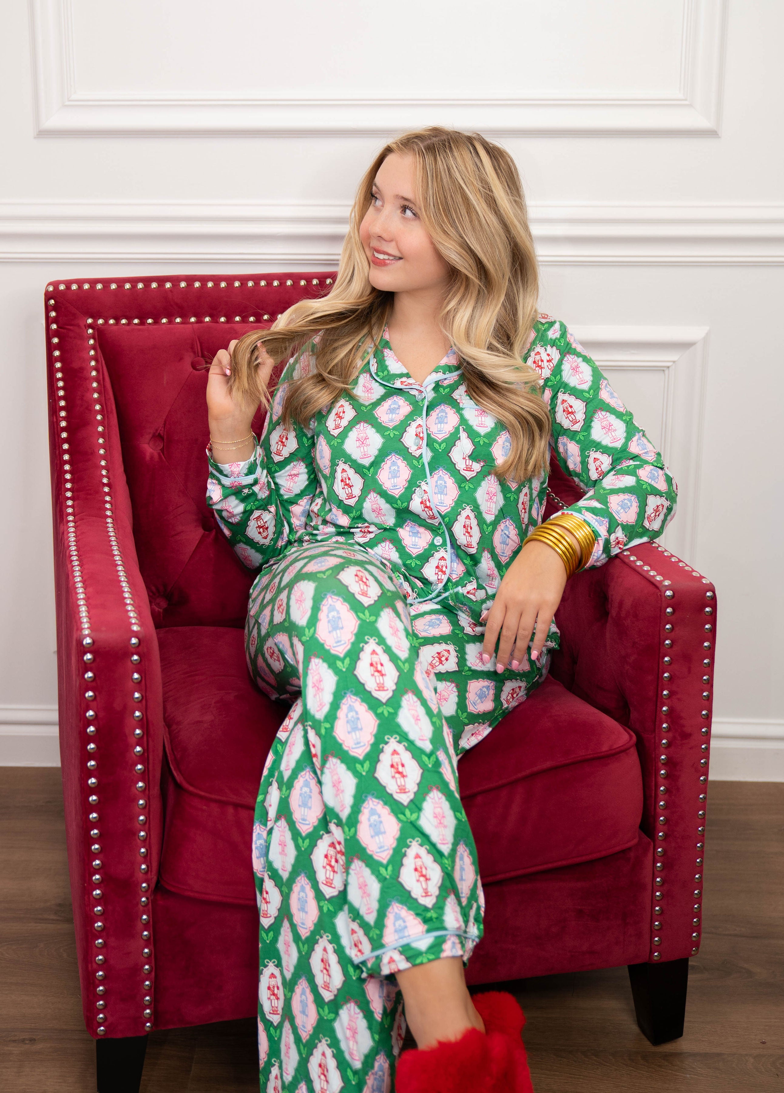 Mary square Christmas Calvary Charlotte PJ's