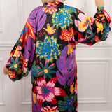 Emily McCarthy Fiona Caftan Midnight Garden