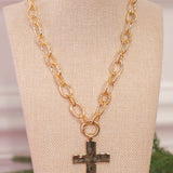 Chunky Gold Cross