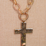 Chunky Gold Cross