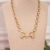 Antique Gold Bit Necklace
