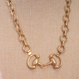 Antique Gold Bit Necklace