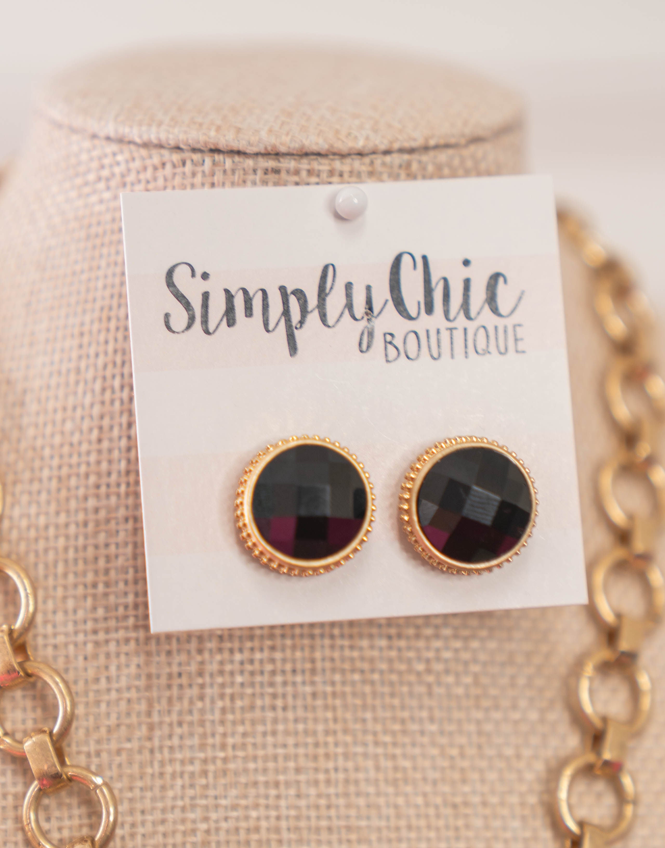 Jeweled Stud Earrings