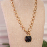 Classic Toggle Necklace in Black