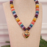 Rainbow Heart Necklace