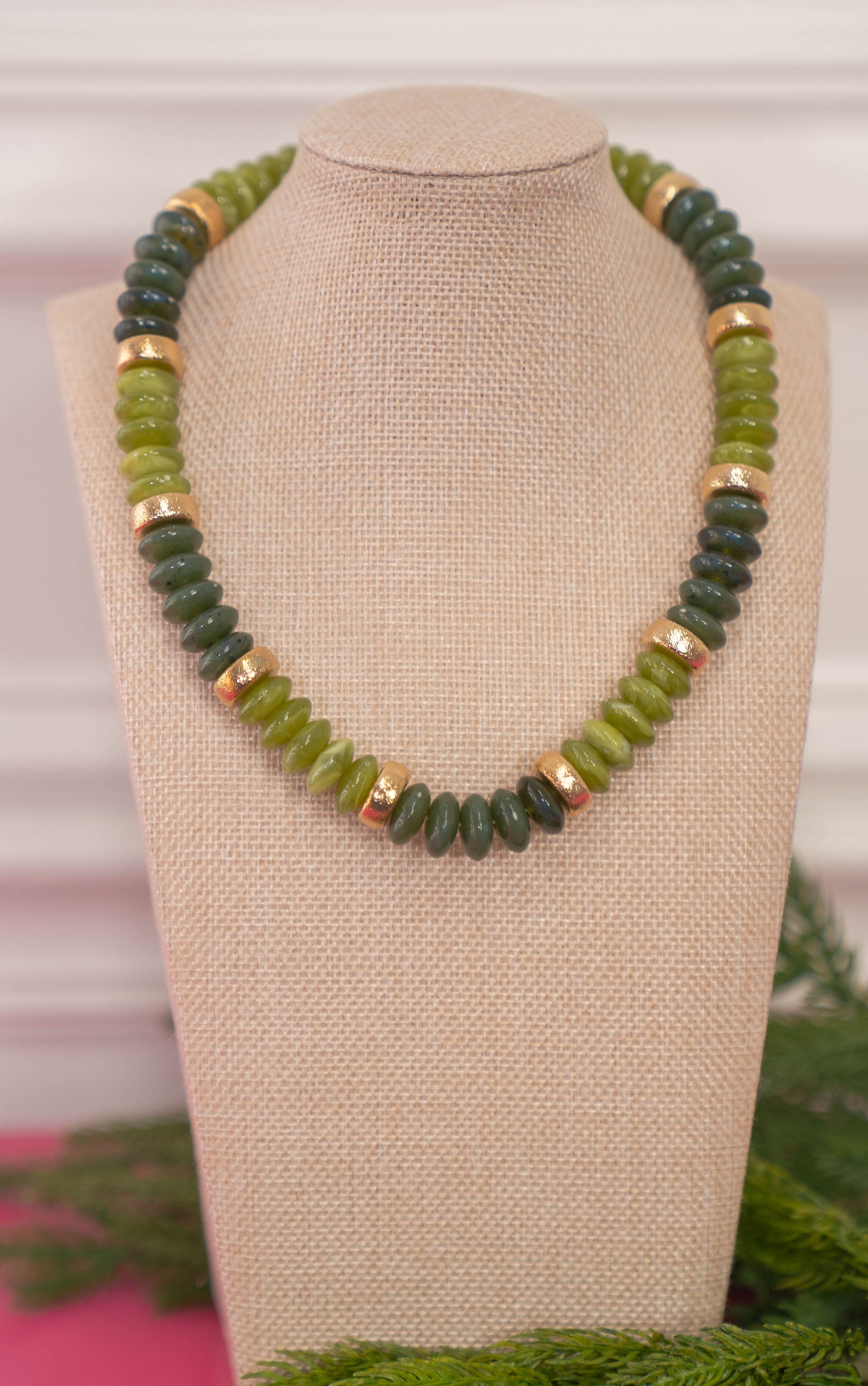 Jade Stacked Necklace