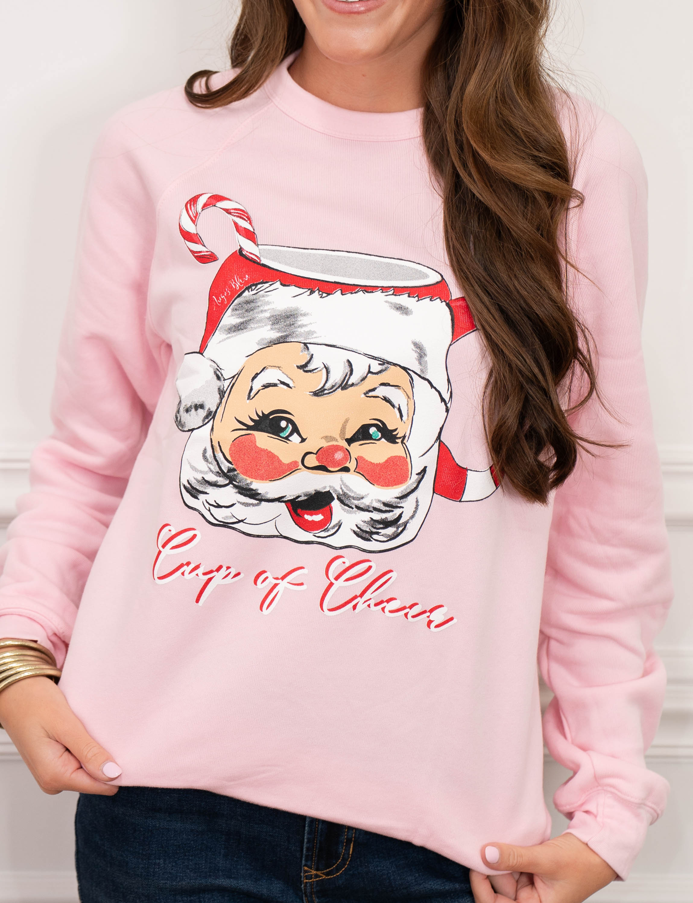 Cup of Cheer Santa Sweatshirt