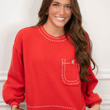 Jodi Sweater in Red