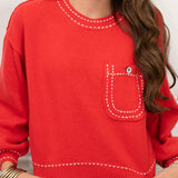 Jodi Sweater in Red
