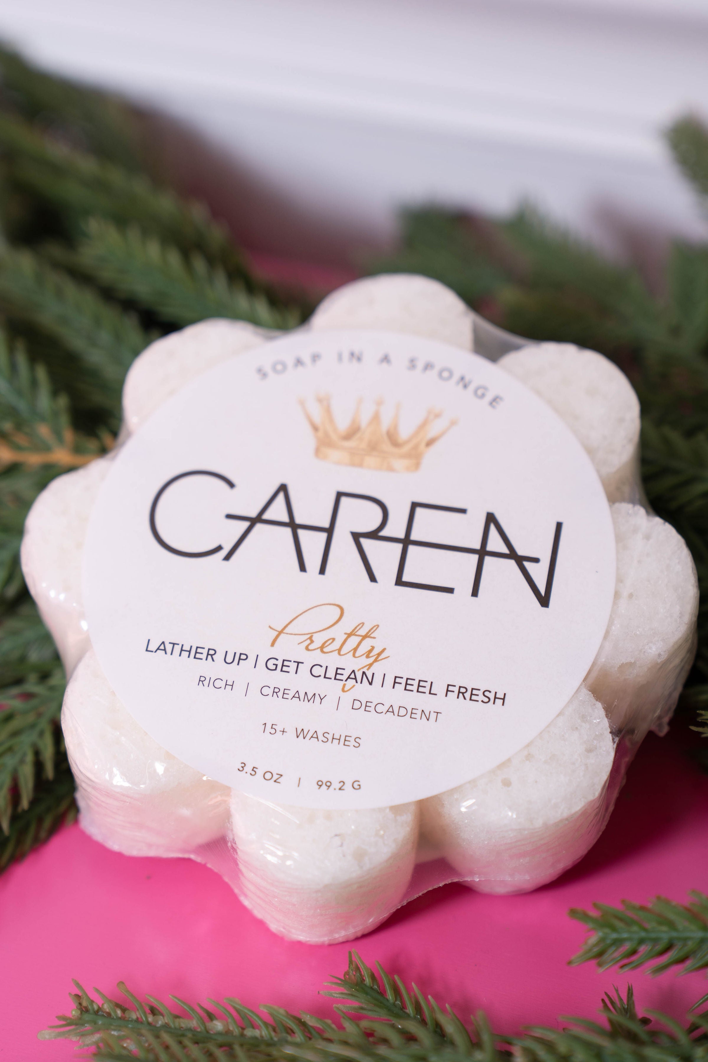 Caren Sponge Soap Pretty