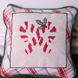 Mud Pie Candy Cane Pillow