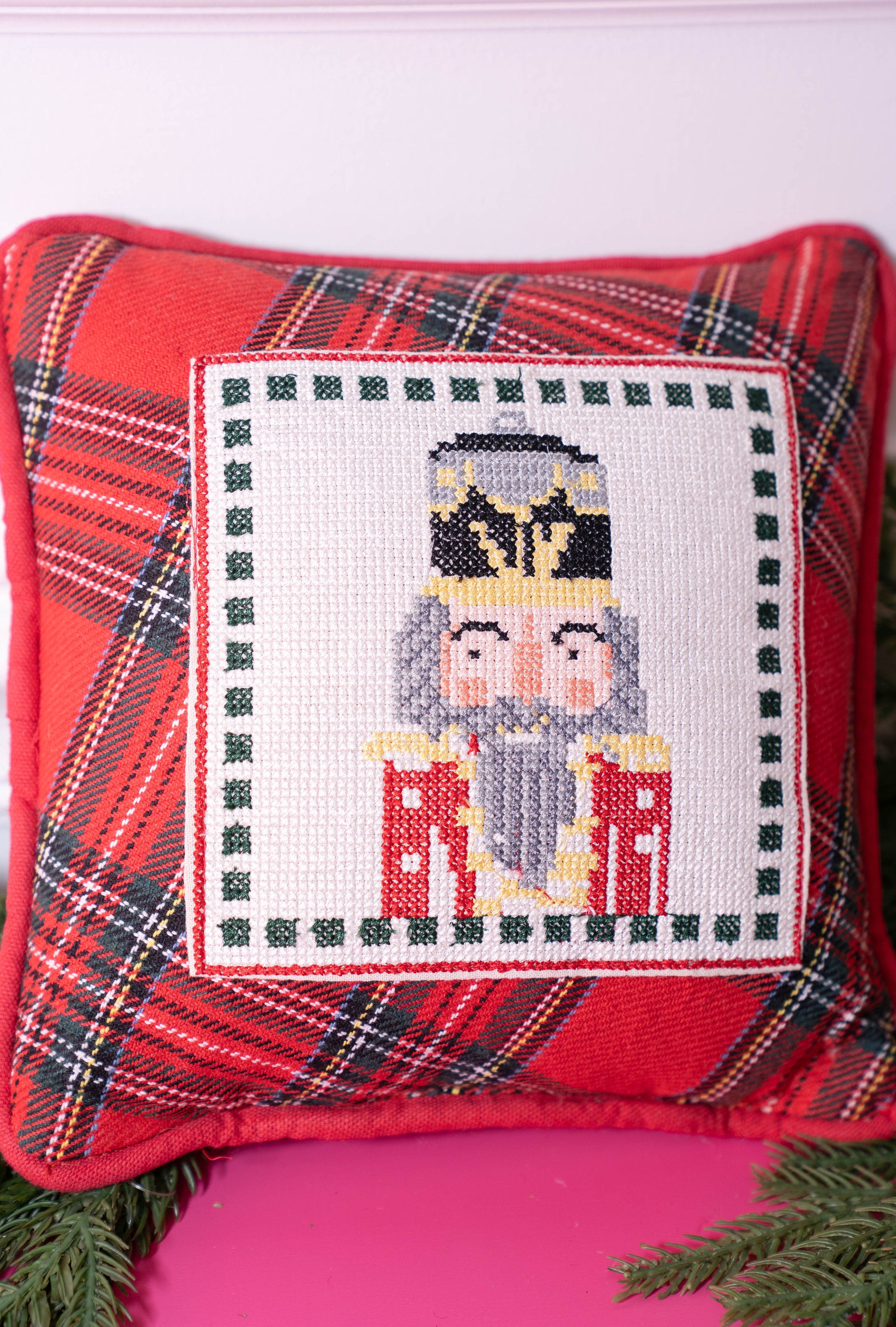 Mud Pie Nutcracker Mini Pillow