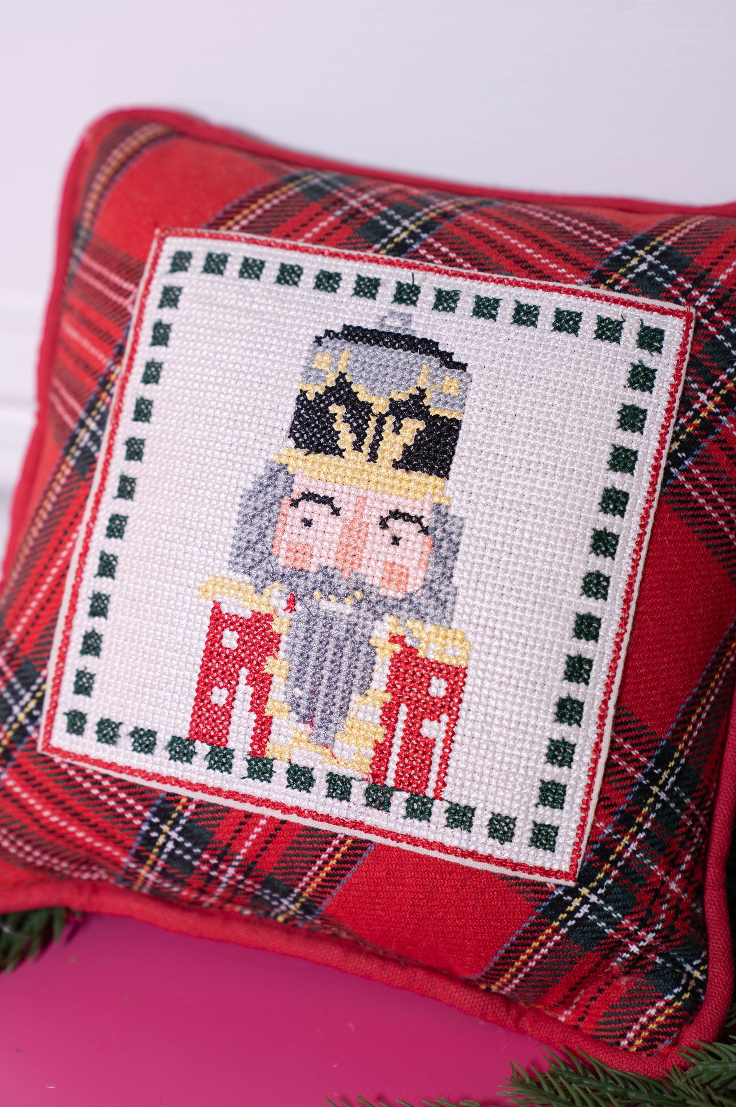 Mud Pie Nutcracker Mini Pillow