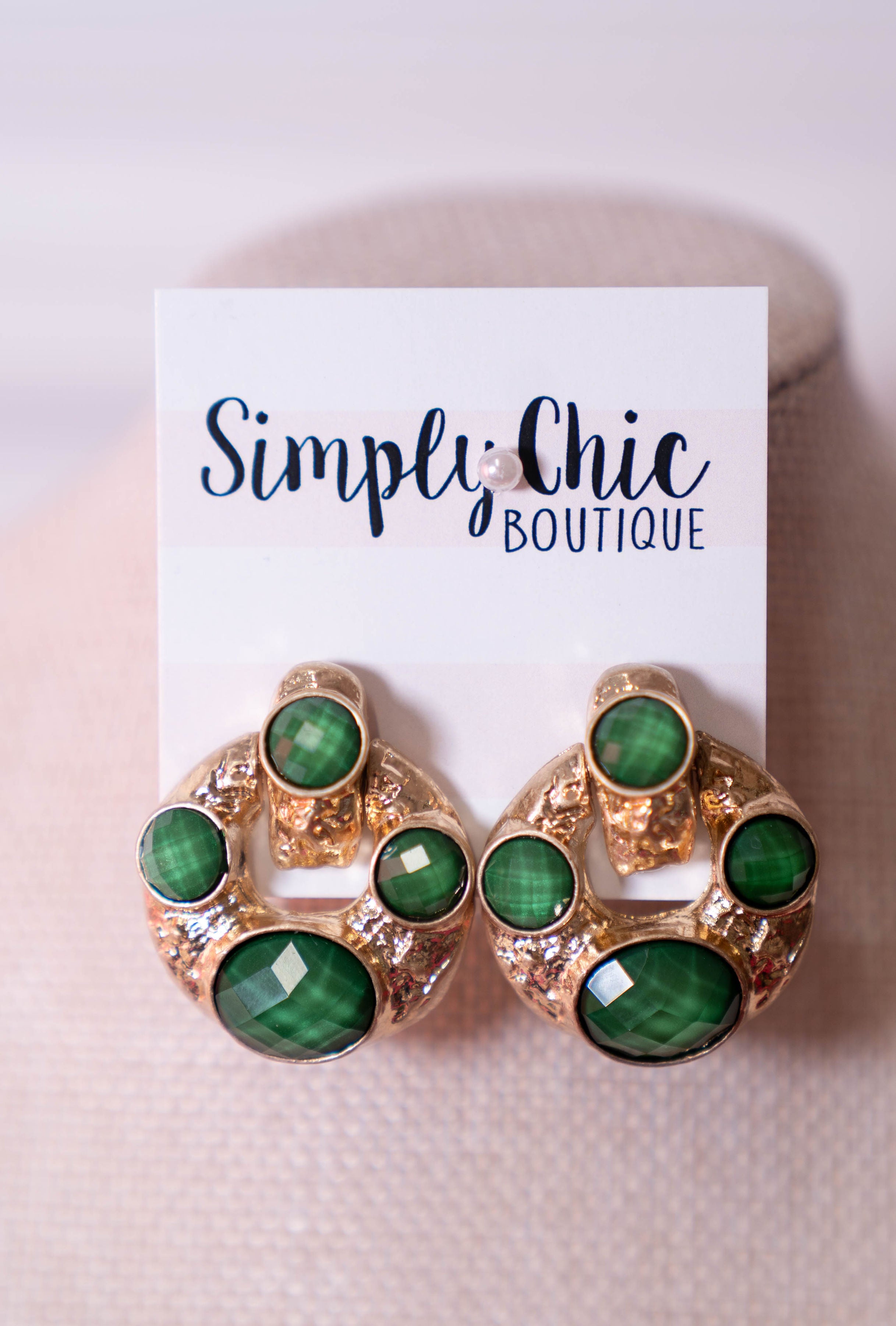 Old Money Green Earrings