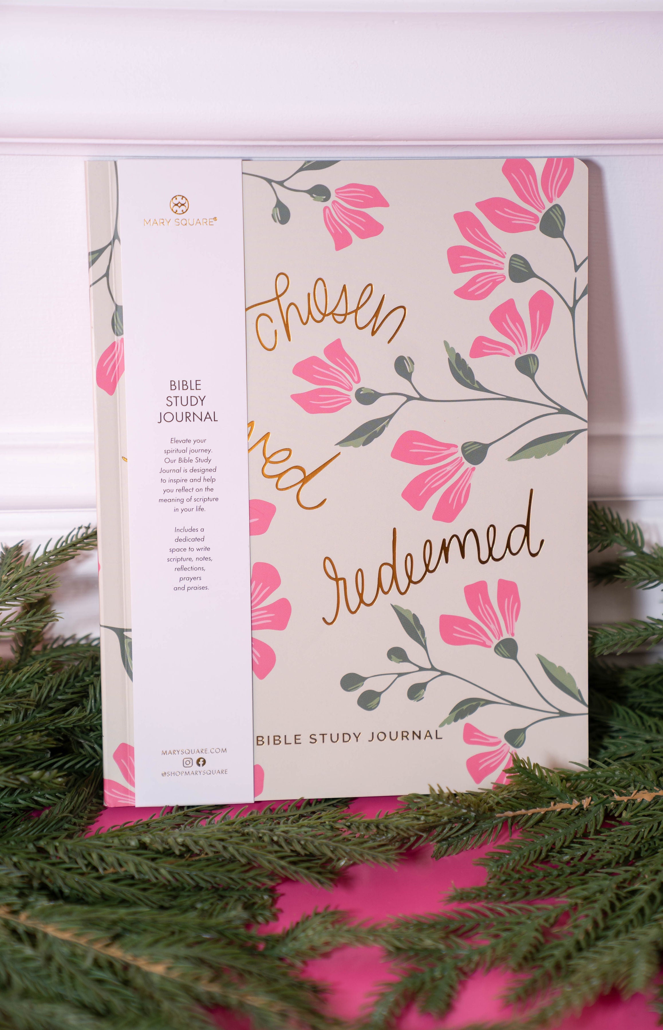 Mary Square Chosen Love Red Bible Study Journal