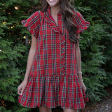 Red Plaid Kerri Dress