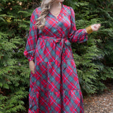 Mary Square Plaid About You Maxi