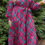 Mary Square Plaid About You Maxi