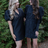 Emily McCarthy Zoe Mini Bow Lattice Dress