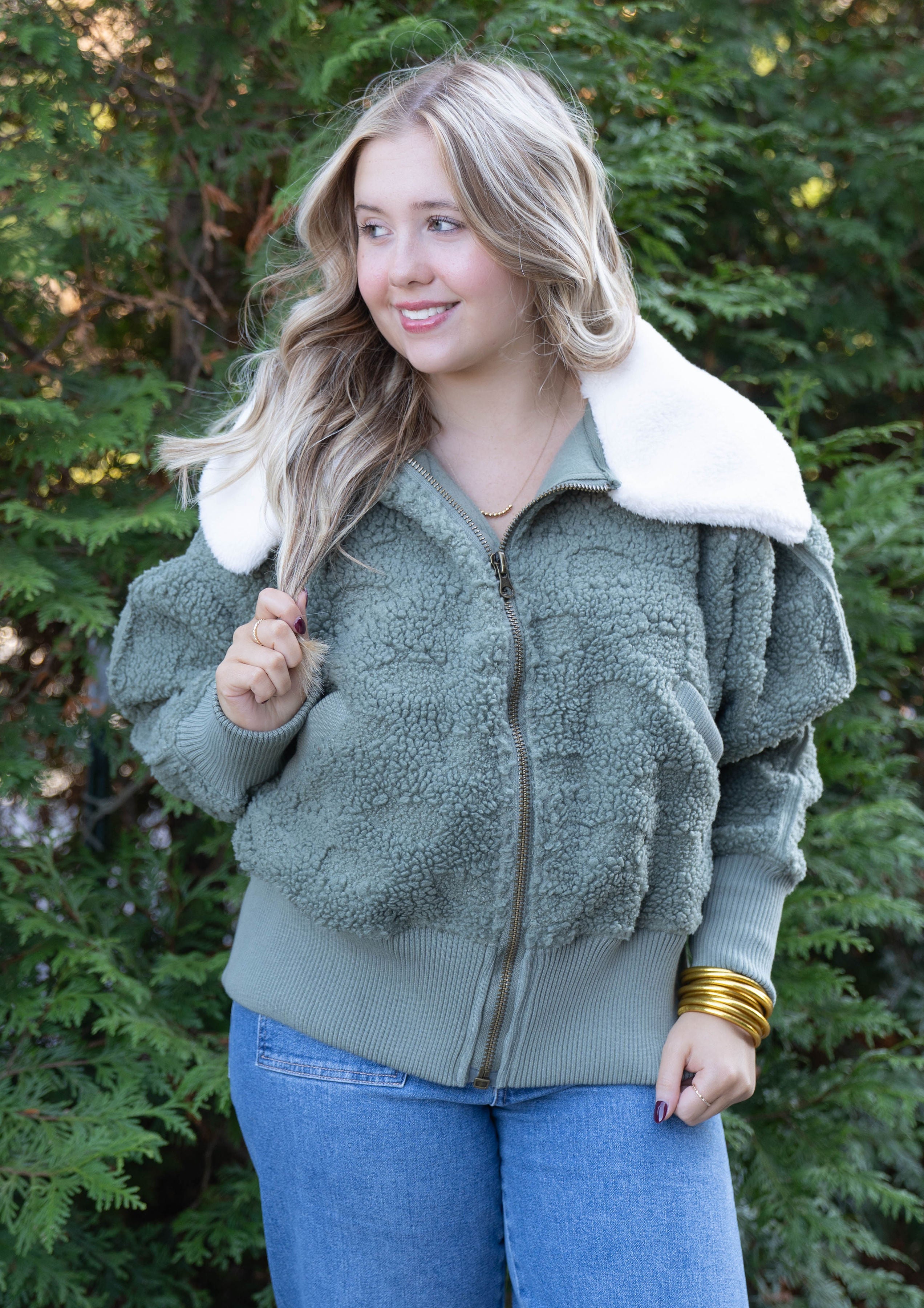 Free People Crystal Kelp Combo Shacket