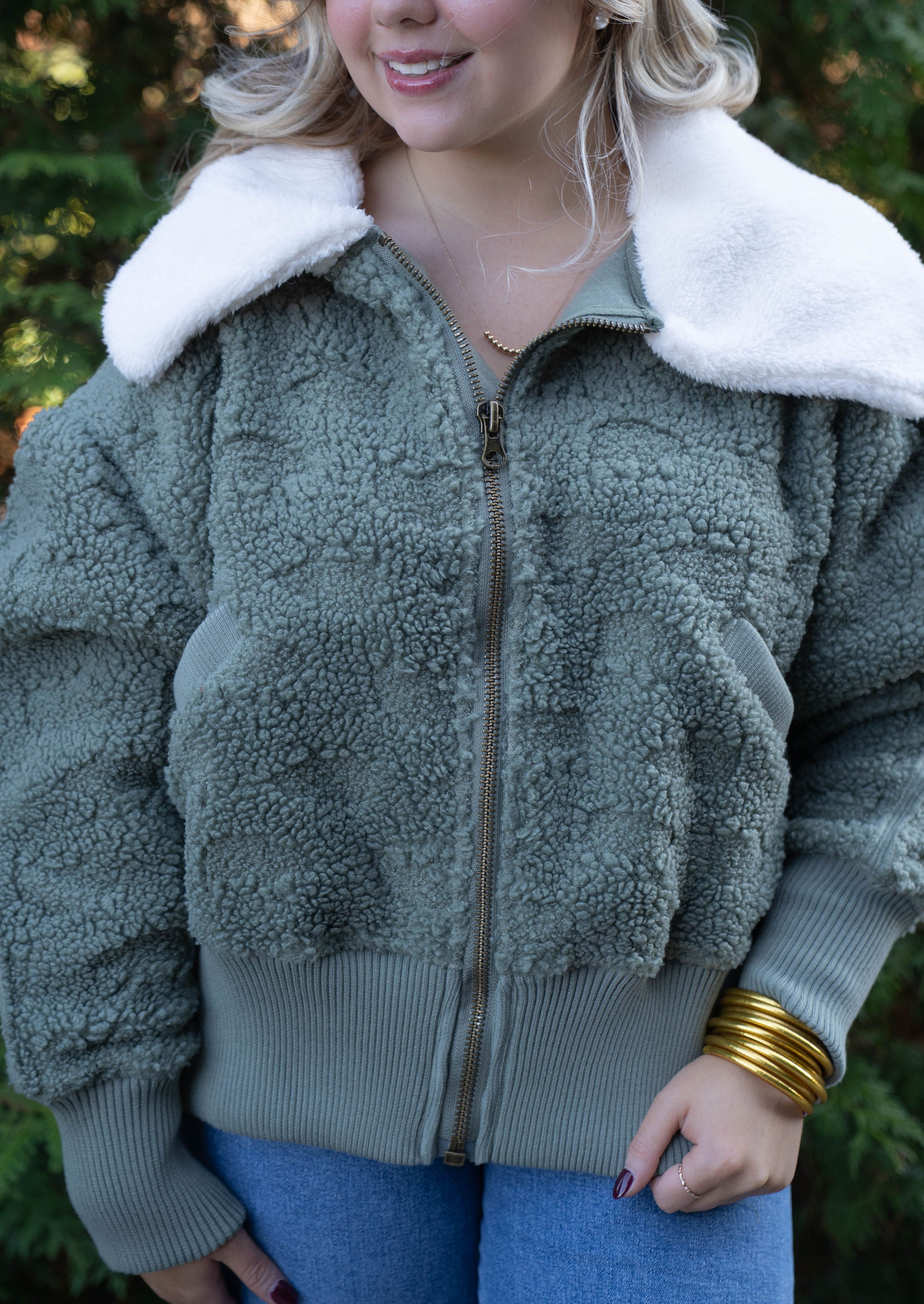 Free People Crystal Kelp Combo Shacket