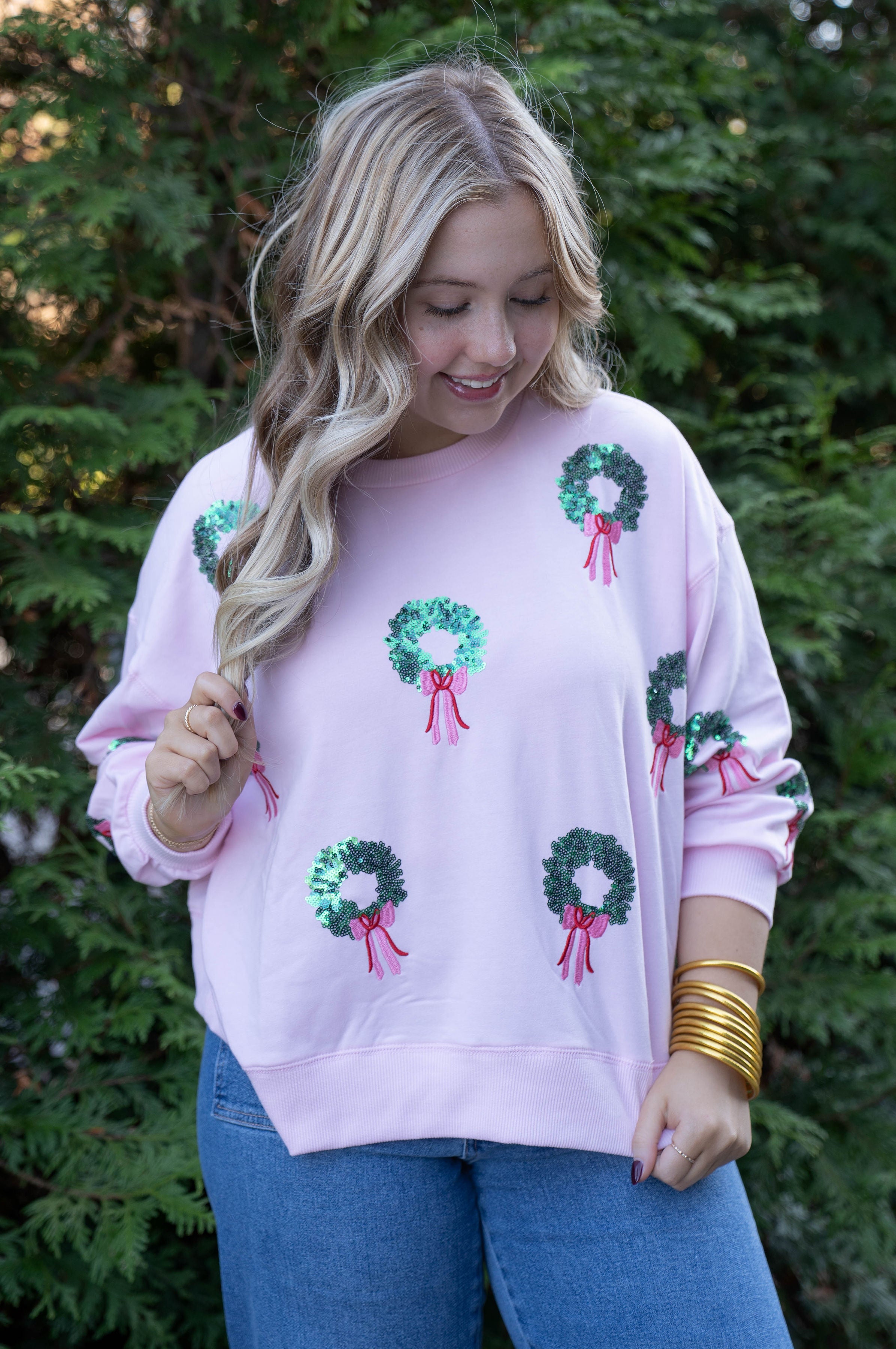 Mary Square Wreaths Millie Sweatshirt