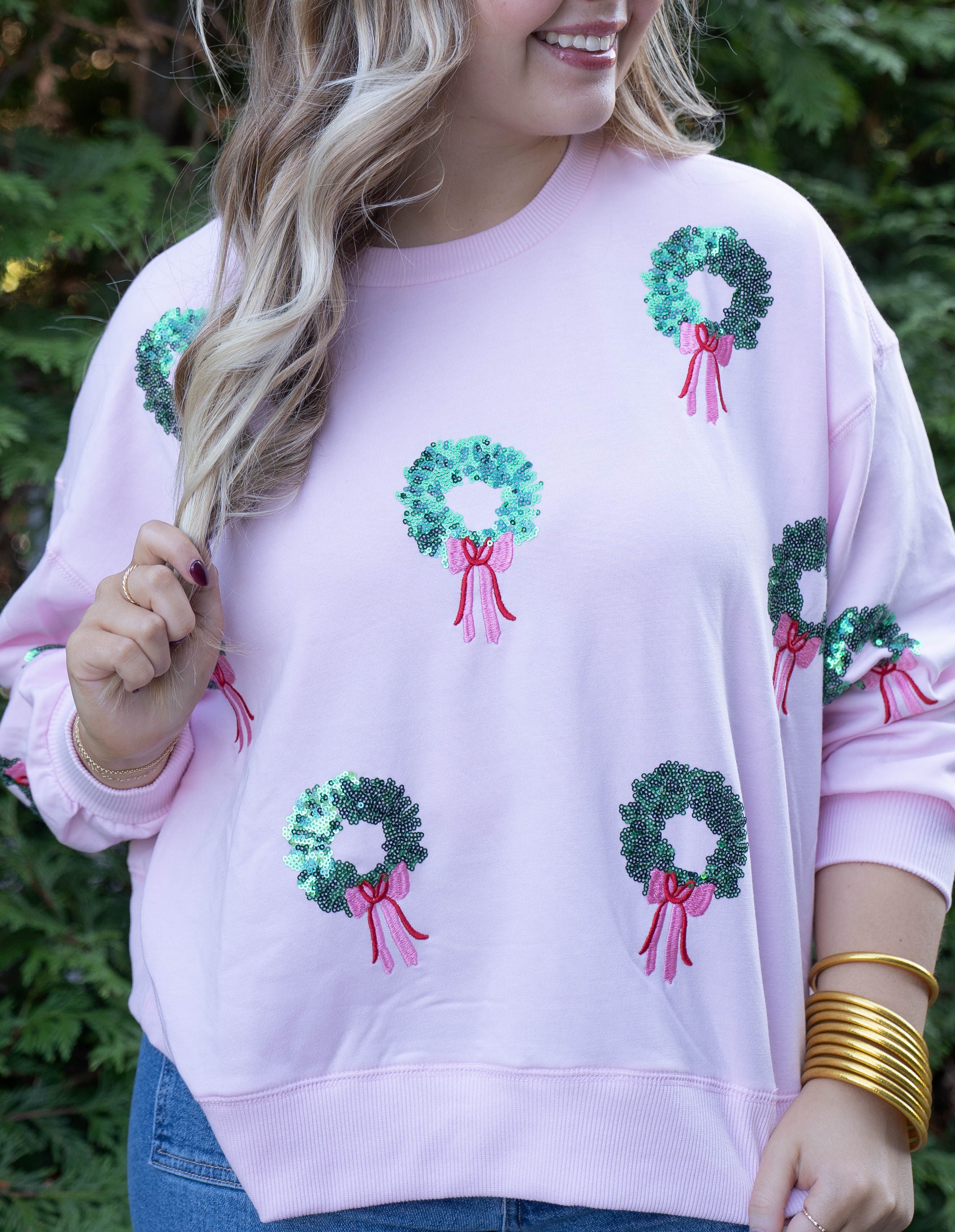 Mary Square Wreaths Millie Sweatshirt
