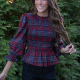 Perfect in Plaid Top