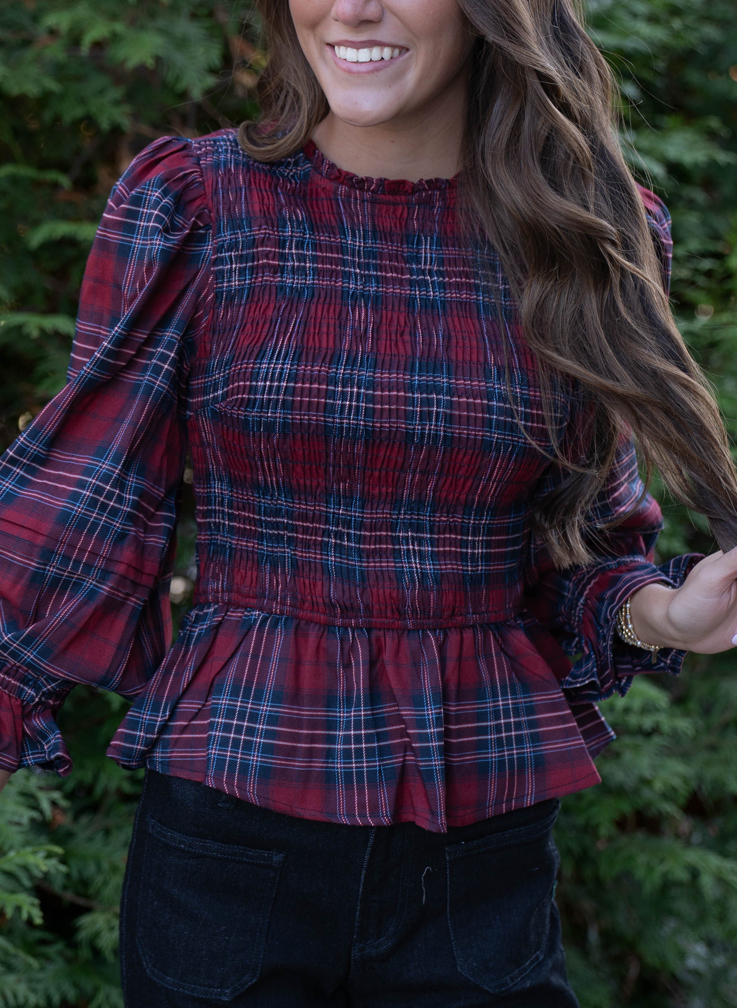 Perfect in Plaid Top