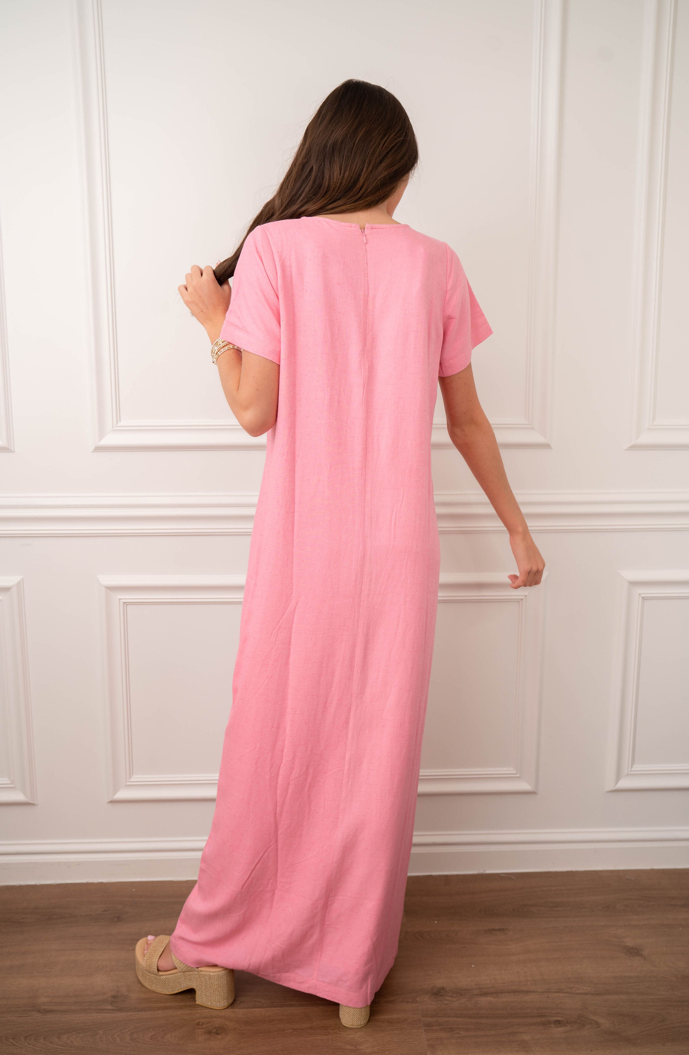 Emily McCarthy Cornelia Dress Rose