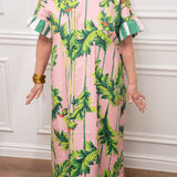 House of MBR Pink Regency Poppy Long Dress