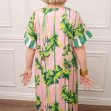 House of MBR Pink Regency Poppy Long Dress