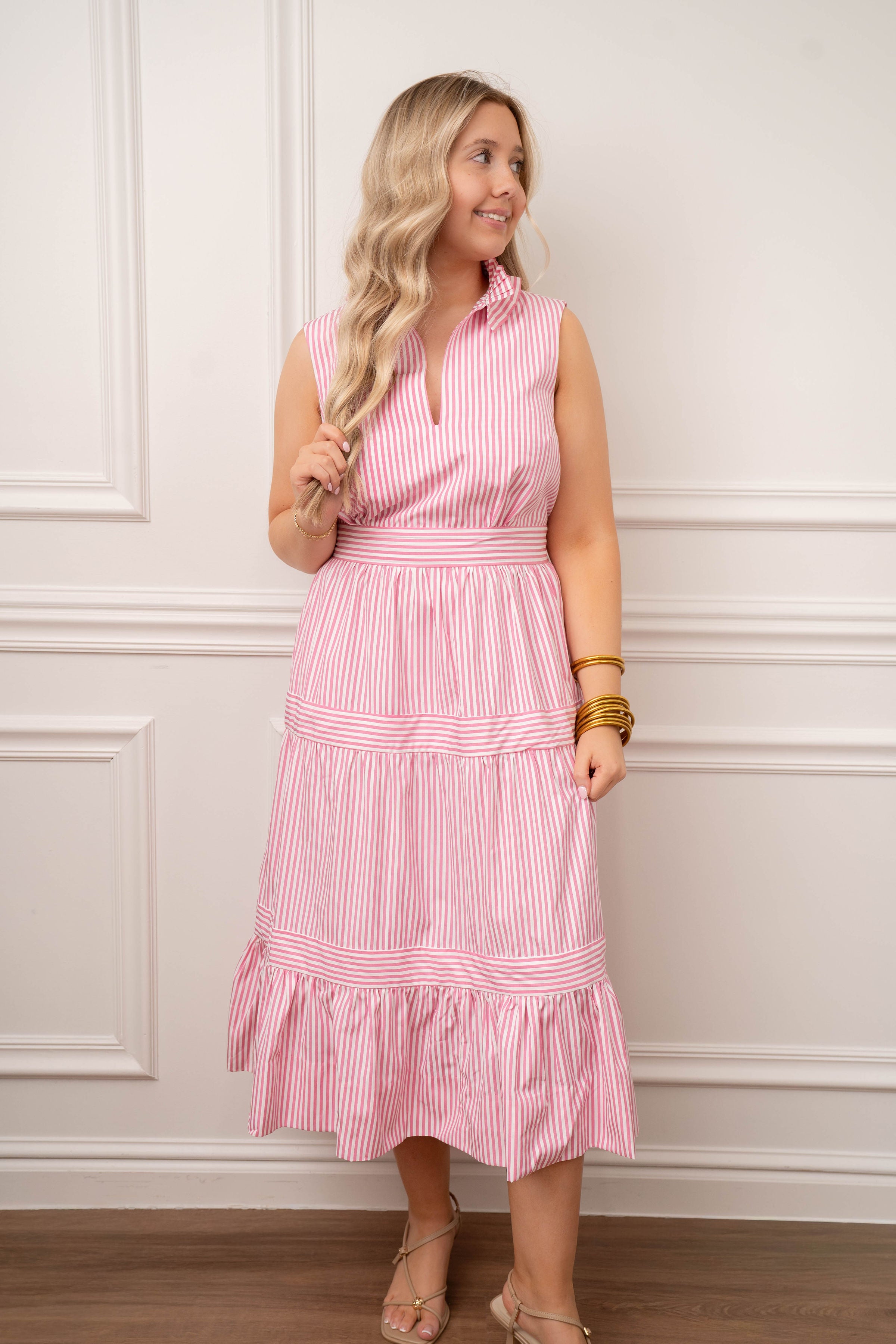 Gretchen Scott Pinstripe Pink