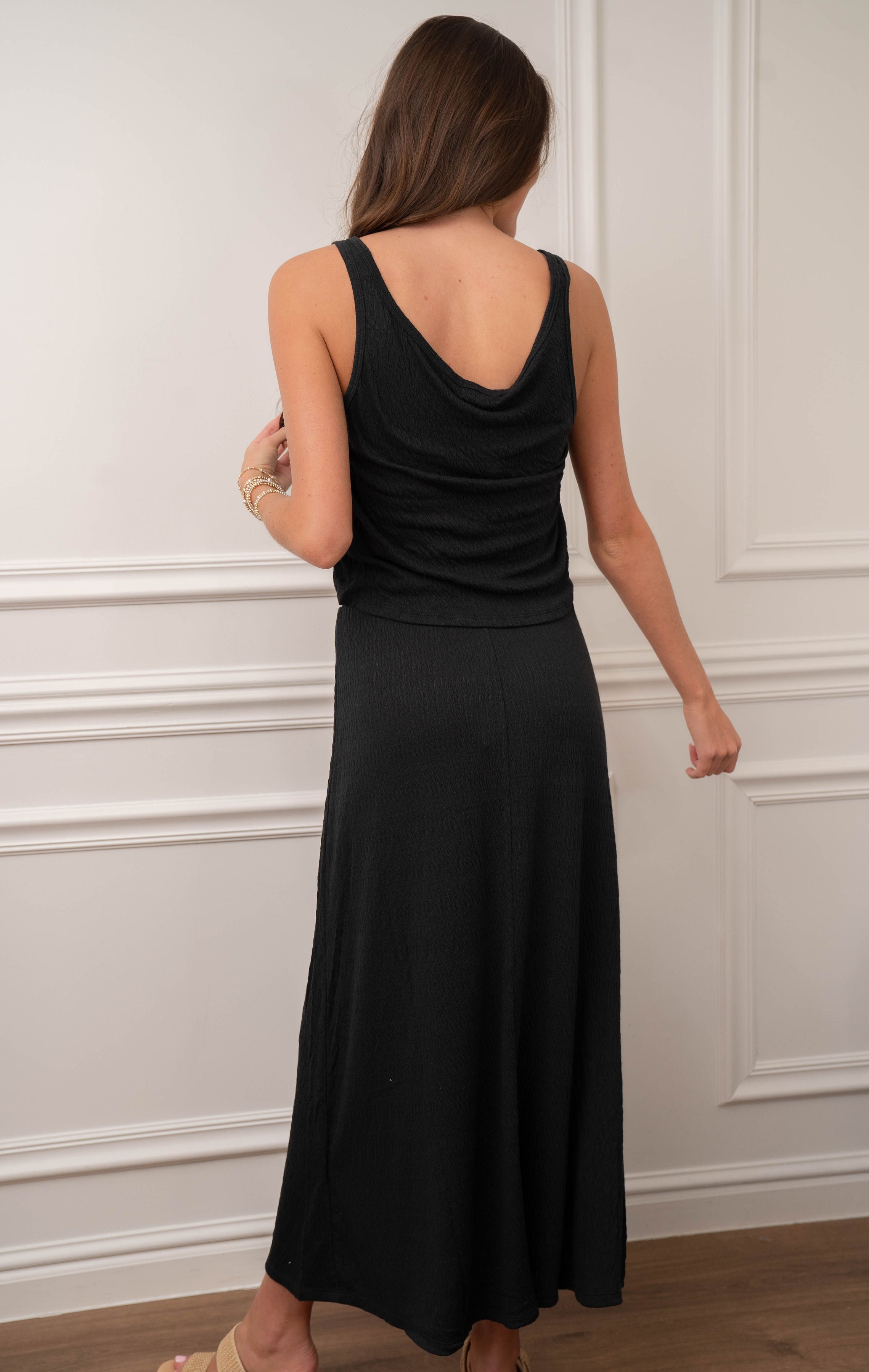 Z Supply Idris Maxi Skirt Black