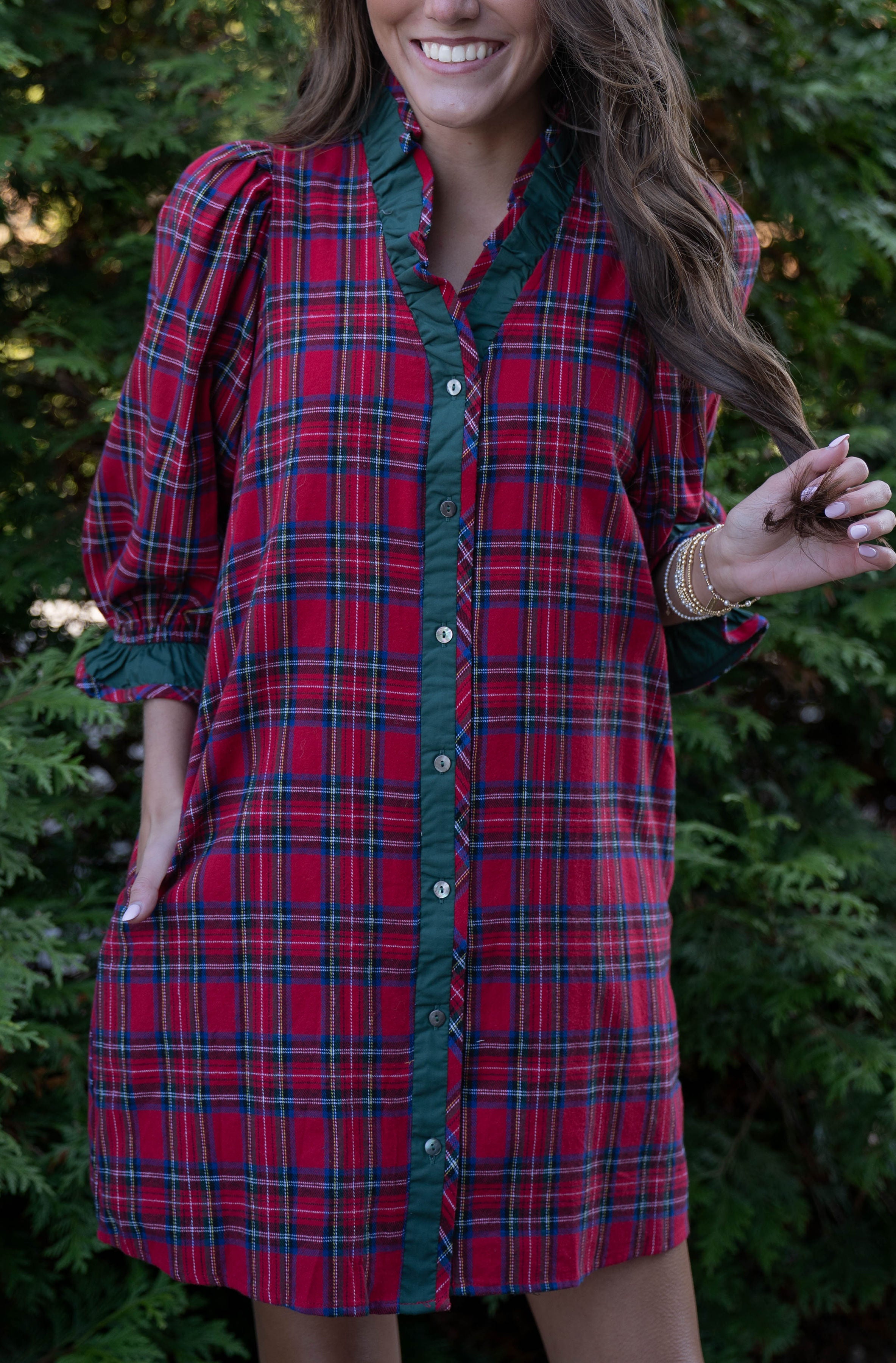 Tiffany Plaid Flannel Dress